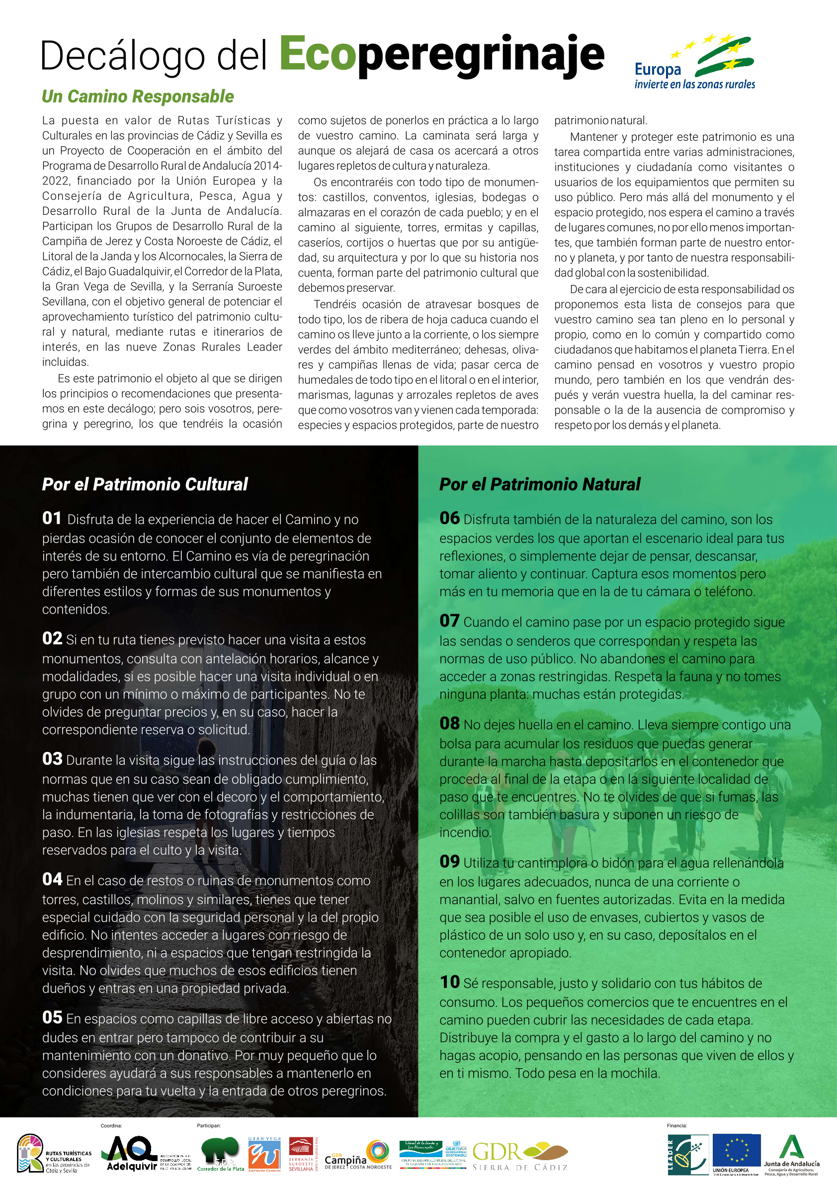 Decalogo del Ecoperegrinaje GRANVEGA_1